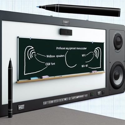 Built-in Speakers Black Or OEM Interactive Digital Blackboard with Wi-Fi Connectivity